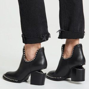 Alexander Wang Kori Studded Booties Leather Black